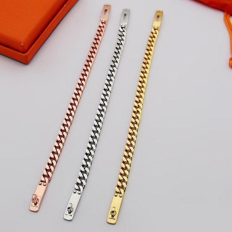 18K Kelly H Chain Bracelet