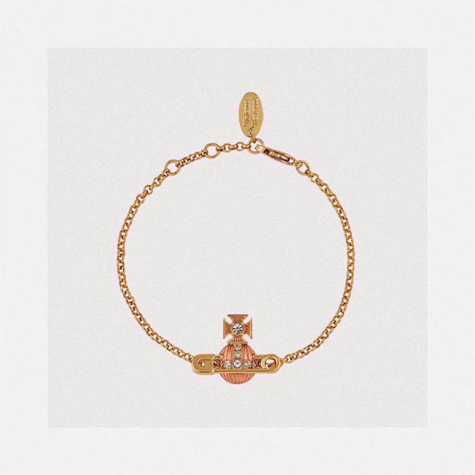 18K Vivienne West Mayfair Bas Relief Pendant Bracelet