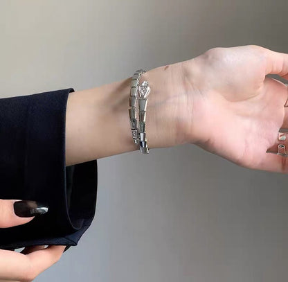 18K BV Serpenti Demi-Pave Diamonds Bracelet