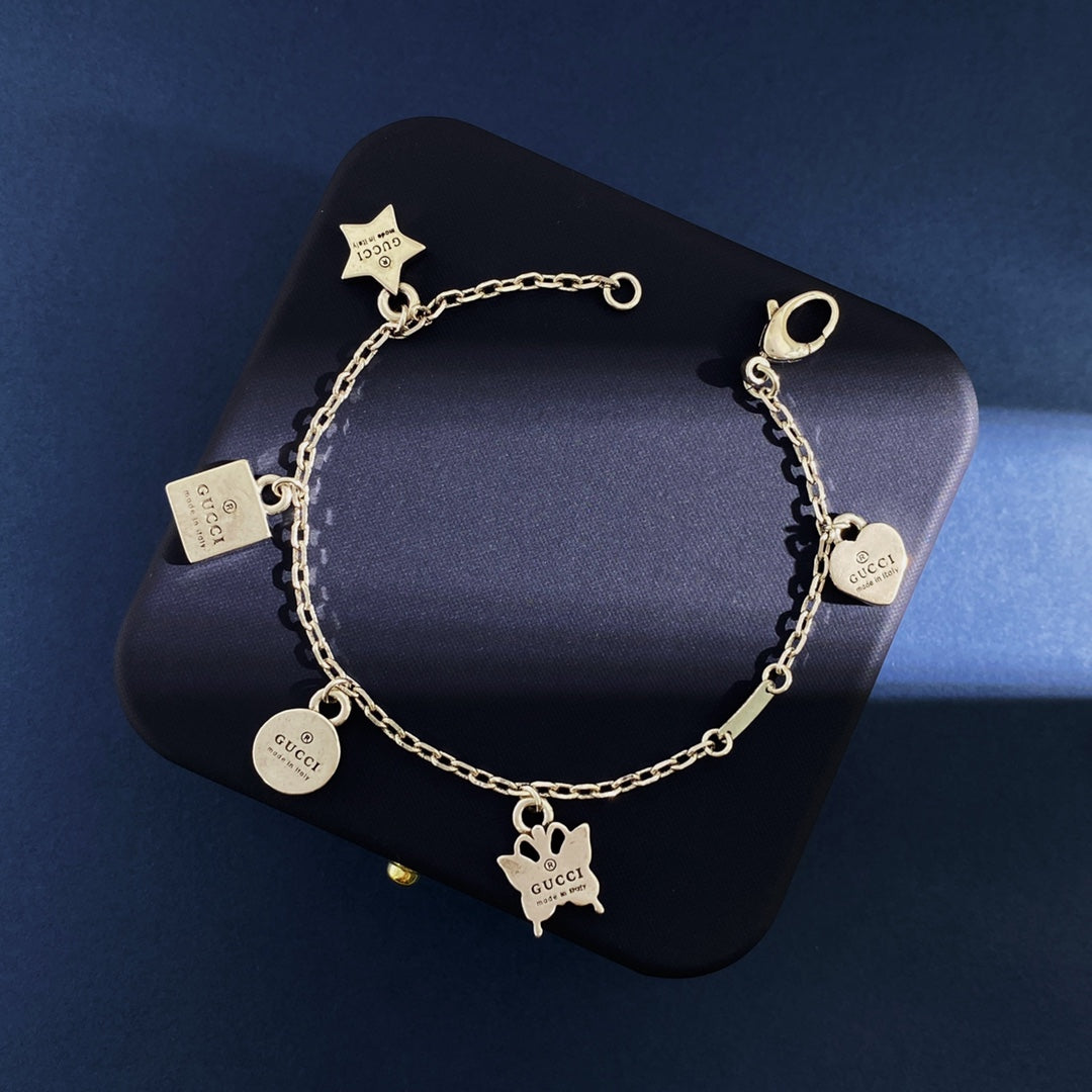 18K GG Letter Bracelet