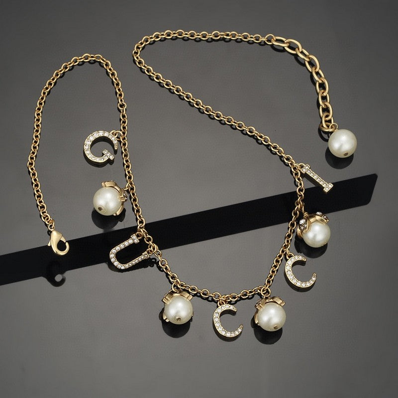 18K GG Pearl Necklace