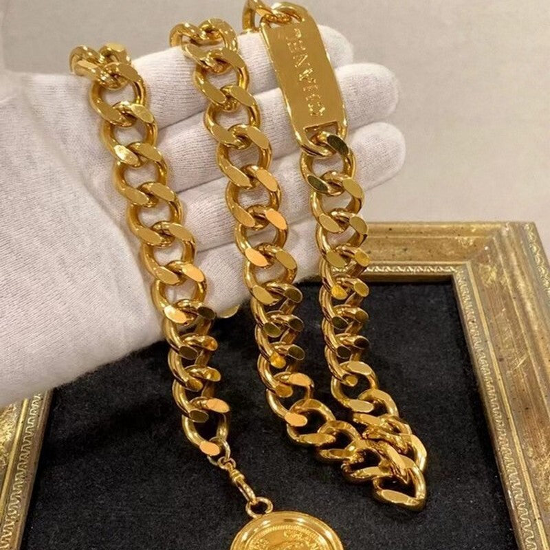 18K CC Gold Vintage Necklace