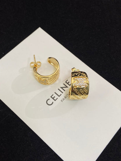 18k Triomphe Diamonds Earrings