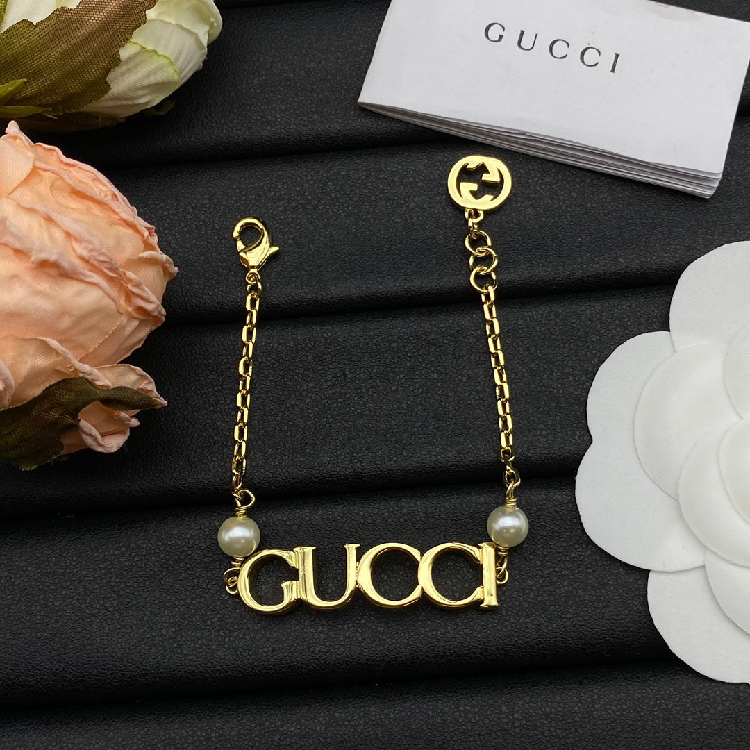 18K GG Letter Bracelet