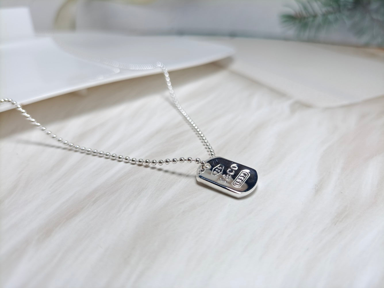 18K T 1837 Tag Pendant Necklace