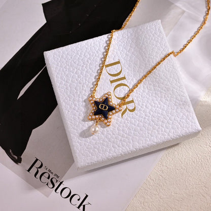 18K Petit CD Lucky Baroque Necklace