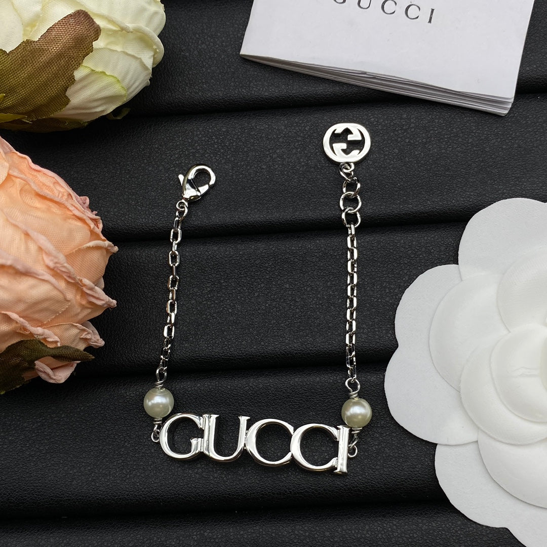 18K GG Letter Bracelet