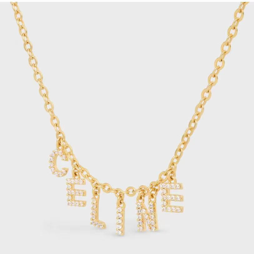 18K Triomphe Paris Strass Crystals Necklace