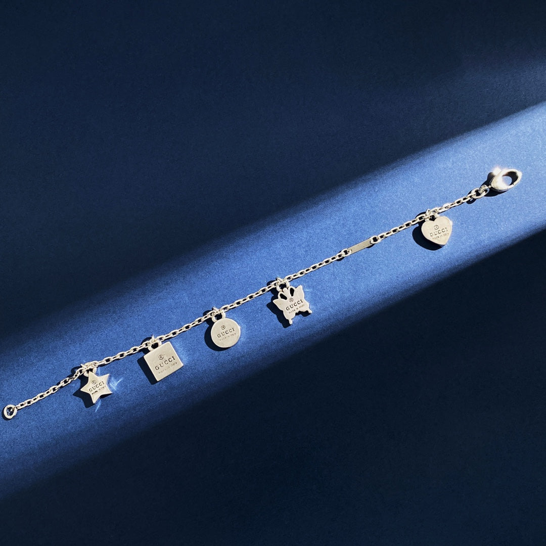 18K GG Letter Bracelet