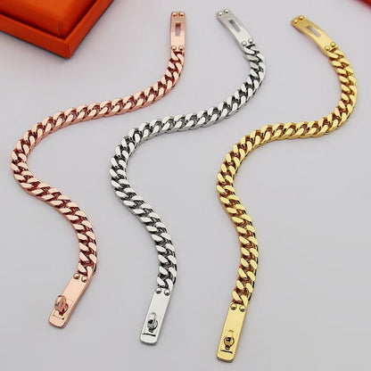 18K Kelly H Chain Bracelet