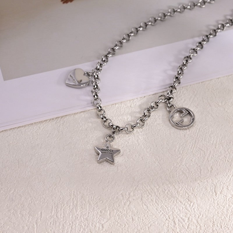 18K GG Star Chain Necklace