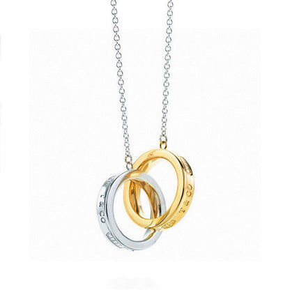18K T 1837 Interlocking Circles Pendant Necklace