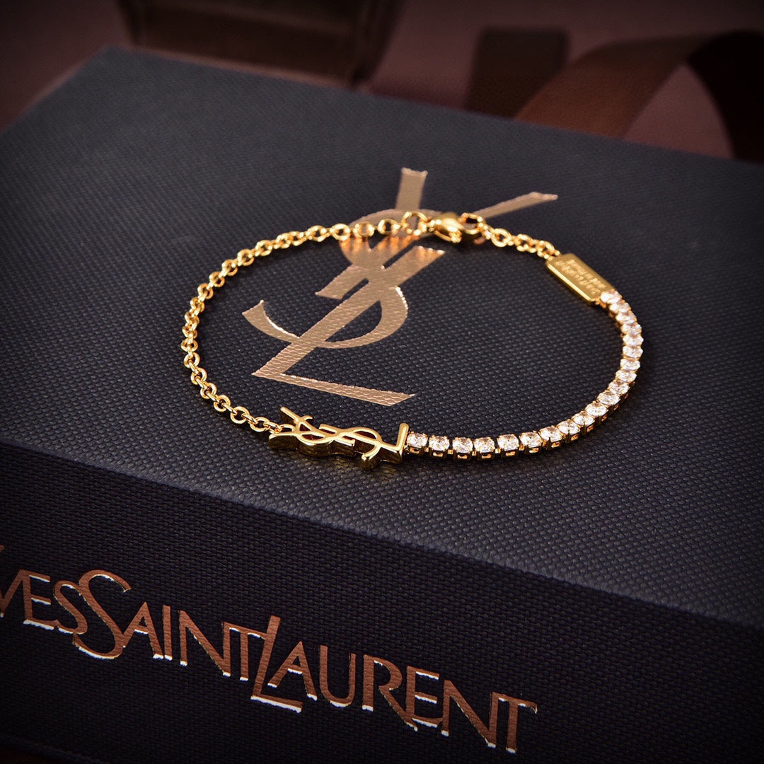 18K Saint Crystals Chain Bracelet