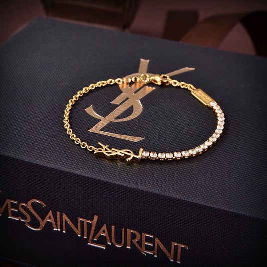 18K Saint Crystals Chain Bracelet
