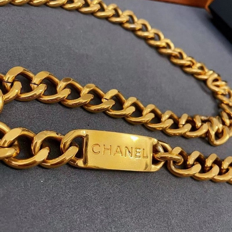 18K CC Gold Vintage Necklace