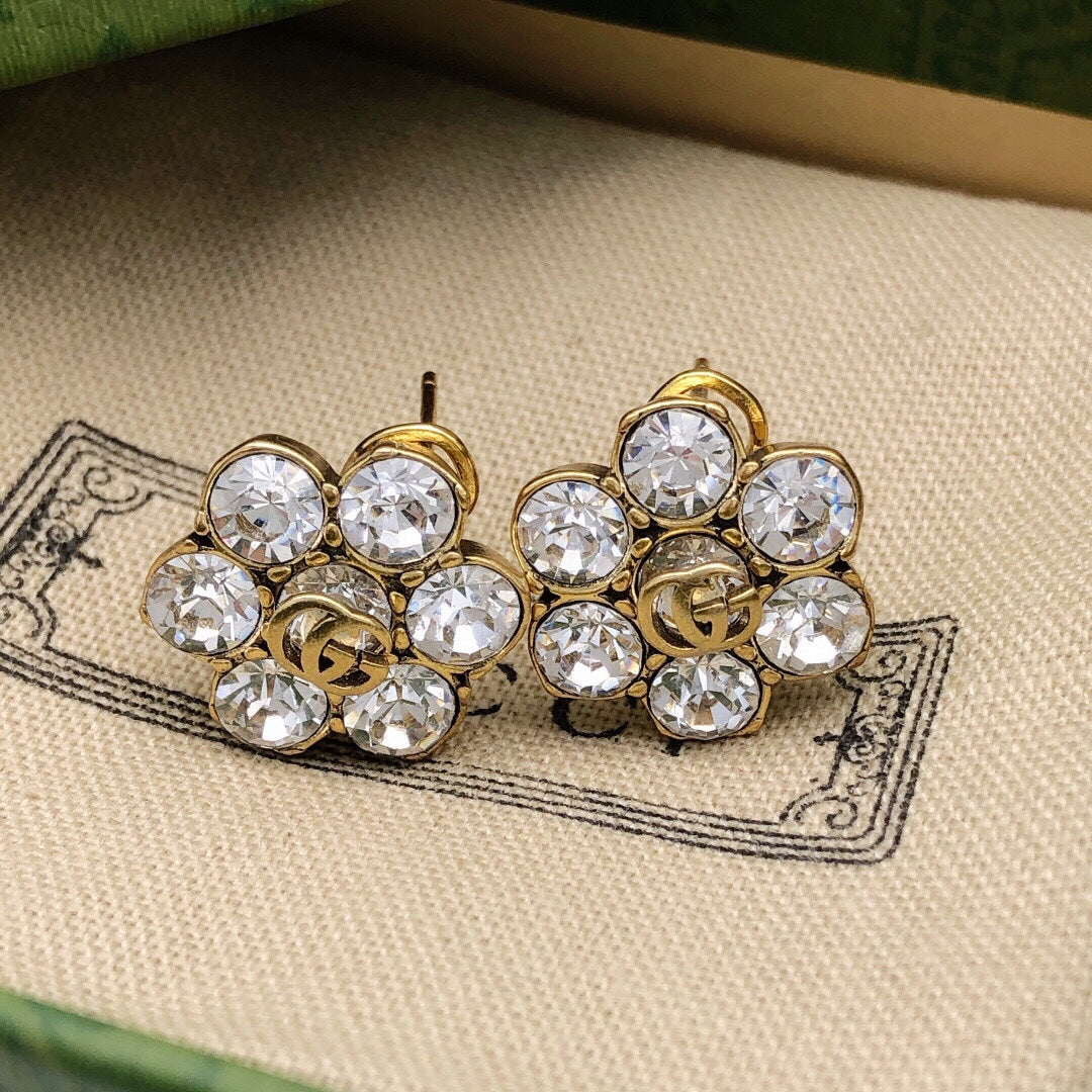 18K GG Crystals Earrings