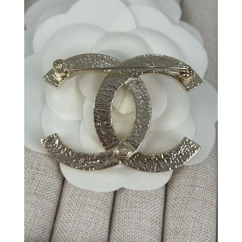 18K CC Gold Brooch