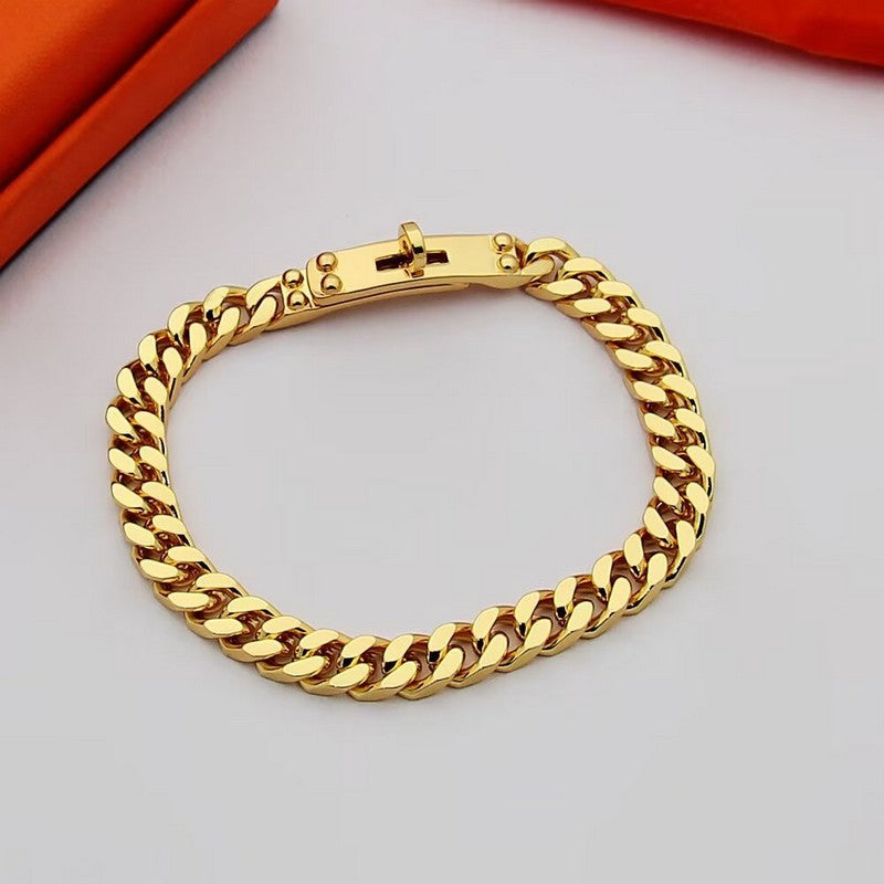 18K Kelly H Chain Bracelet