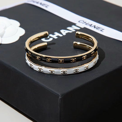 18K CC Open Cuff Bracelet