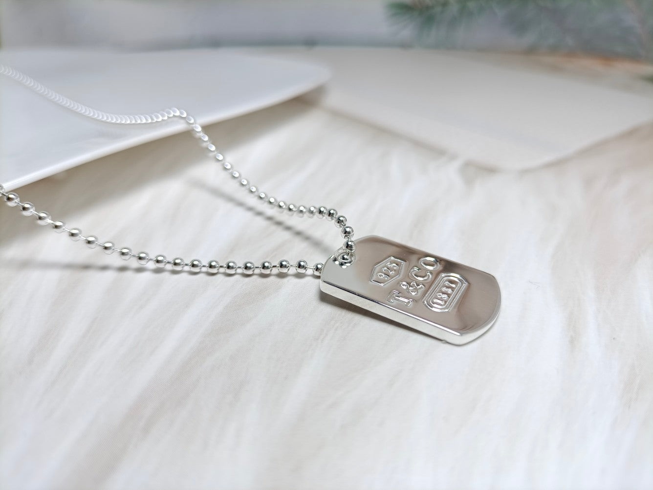 18K T 1837 Tag Pendant Necklace