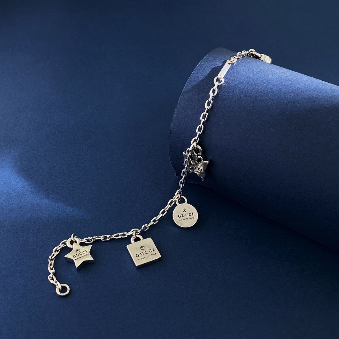 18K GG Letter Bracelet