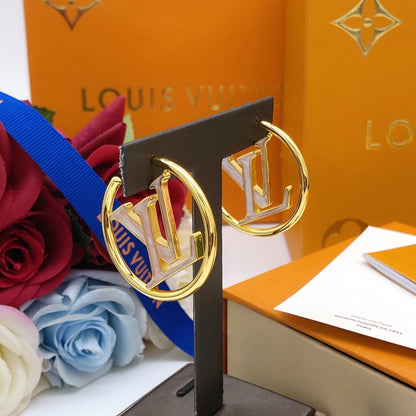 18K Louis Louise Hoop Pearls Earrings