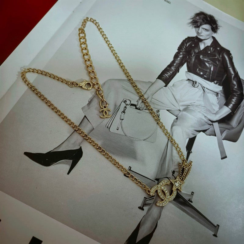 18K CC Star Diamond Necklace