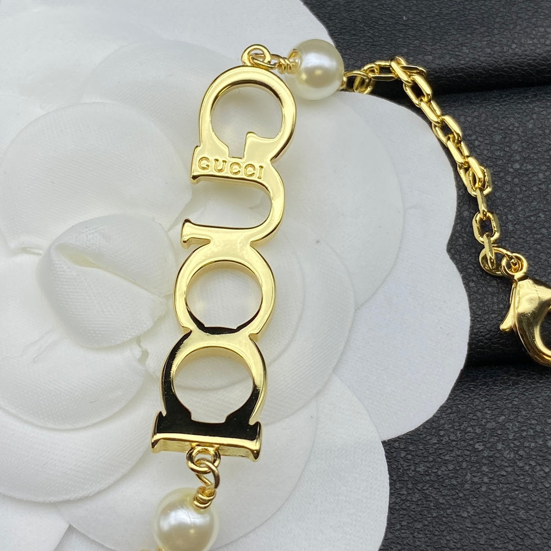 18K GG Letter Bracelet