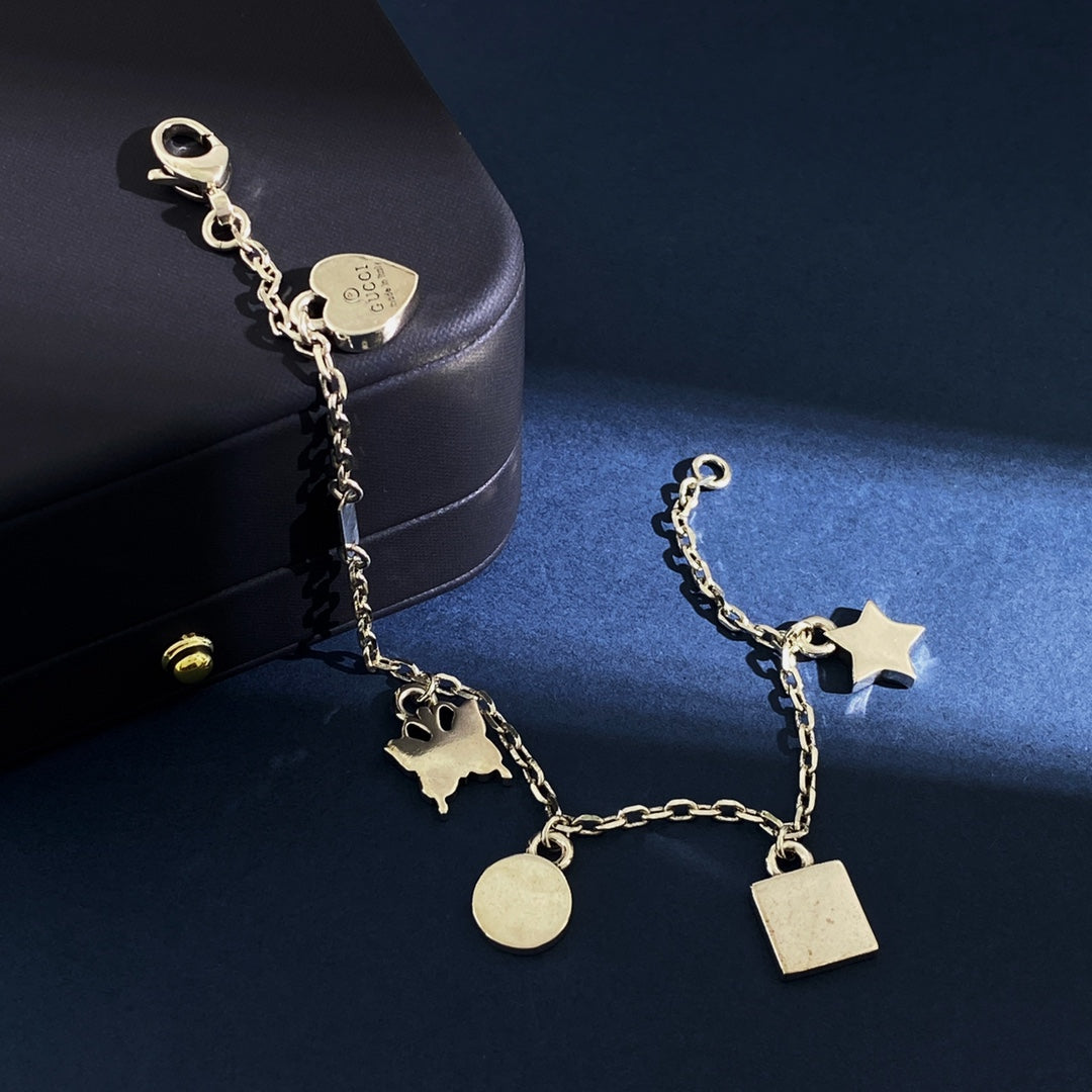 18K GG Letter Bracelet