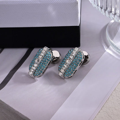 18K Miu Green Crystals Earrings