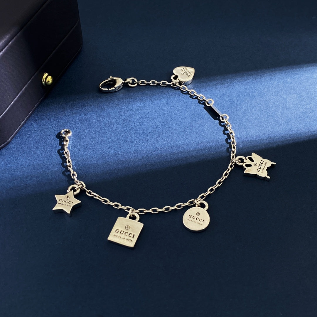 18K GG Letter Bracelet