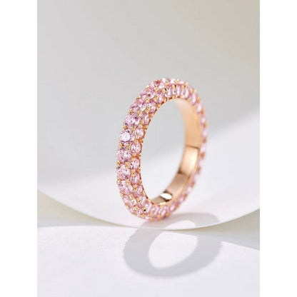 18K T Pink Crystal Ring