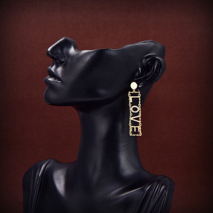 18K Triomphe LOVE Diamonds Earrings