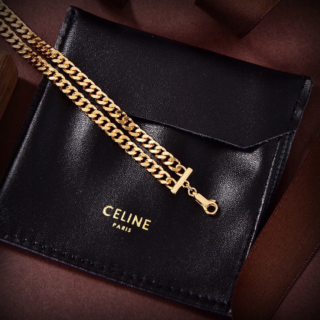 18K Triomphe Gourmette Necklace