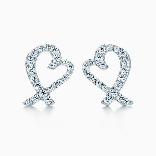 18K T Diamond Earrings